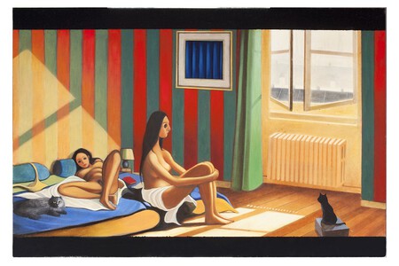 l'amour l'apr&egrave;s-midi, peinture figurative contemporaine