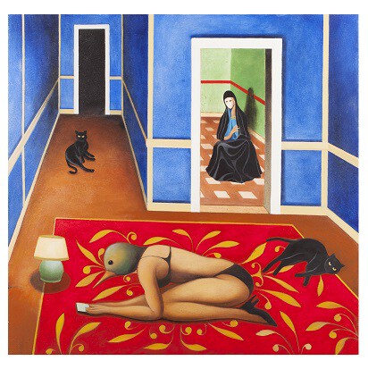 Annunciazione in blu velvet