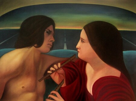 Aphrodite et Anchise, peinture figurative