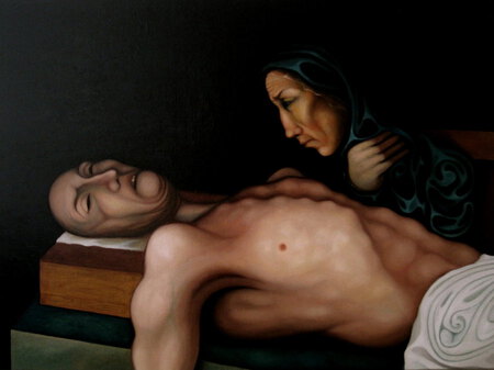 compianto - peinture figurative contemporaine