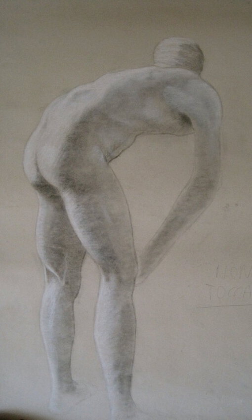 &eacute;tude - dessin d'apr&egrave;s mod&eacute;le vivant