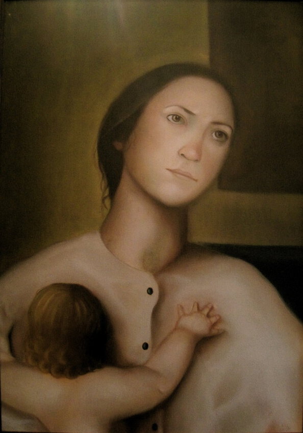 mother, contemporary figurative painting