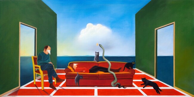 The therapy, contemporary figurative painting