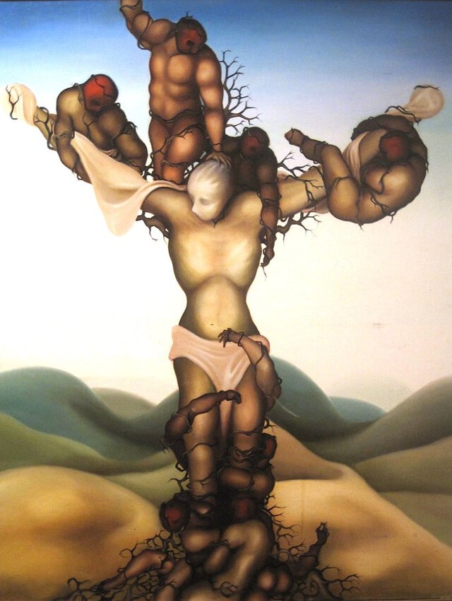 La Crucifixion, art figuratif contemporain