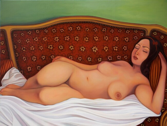 Blanche-Neige, peinture figurative