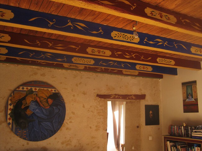 poutres d&eacute;cor&eacute;es &agrave; la main