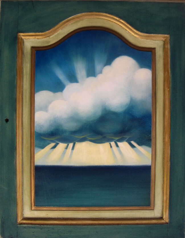 porte peinte et decor&eacute;e