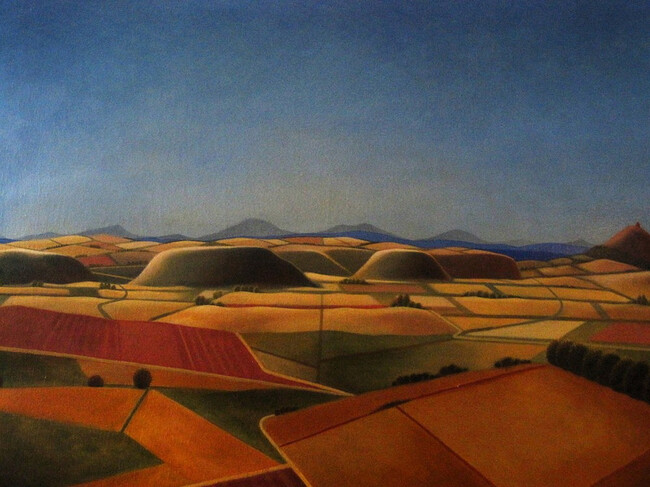 Marmilla, paesaggio, pittura figurativa contemporanea