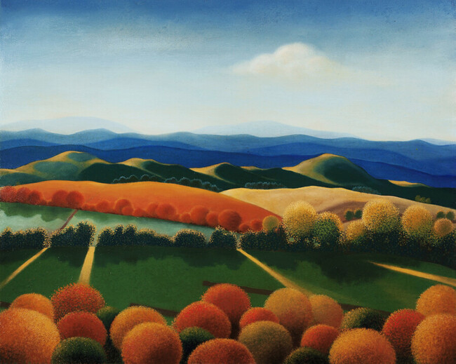 Landscape n&deg;1, contemporary figurative painting