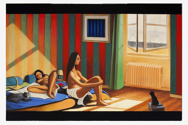 L'amour l'apr&egrave;s-midi, contemporary figurative painting