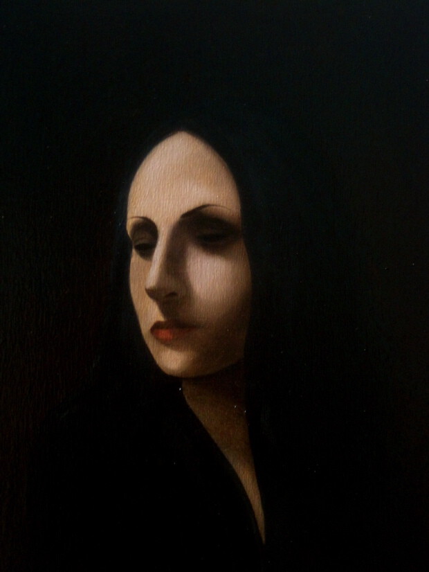 Dark Lady, peinture contemporaine figurative