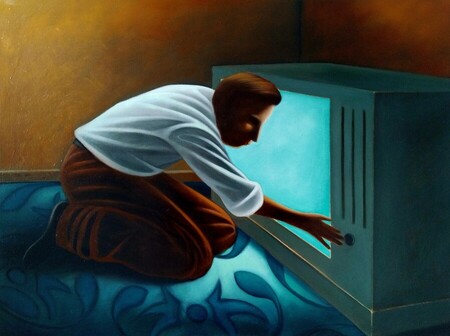 Mythologica n&deg;14 : Narcisse, peinture figurative